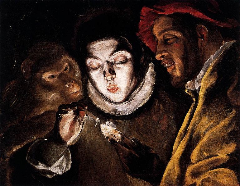 Allegory with a Boy Lighting a Candle in the Company of an Ape and a Fool